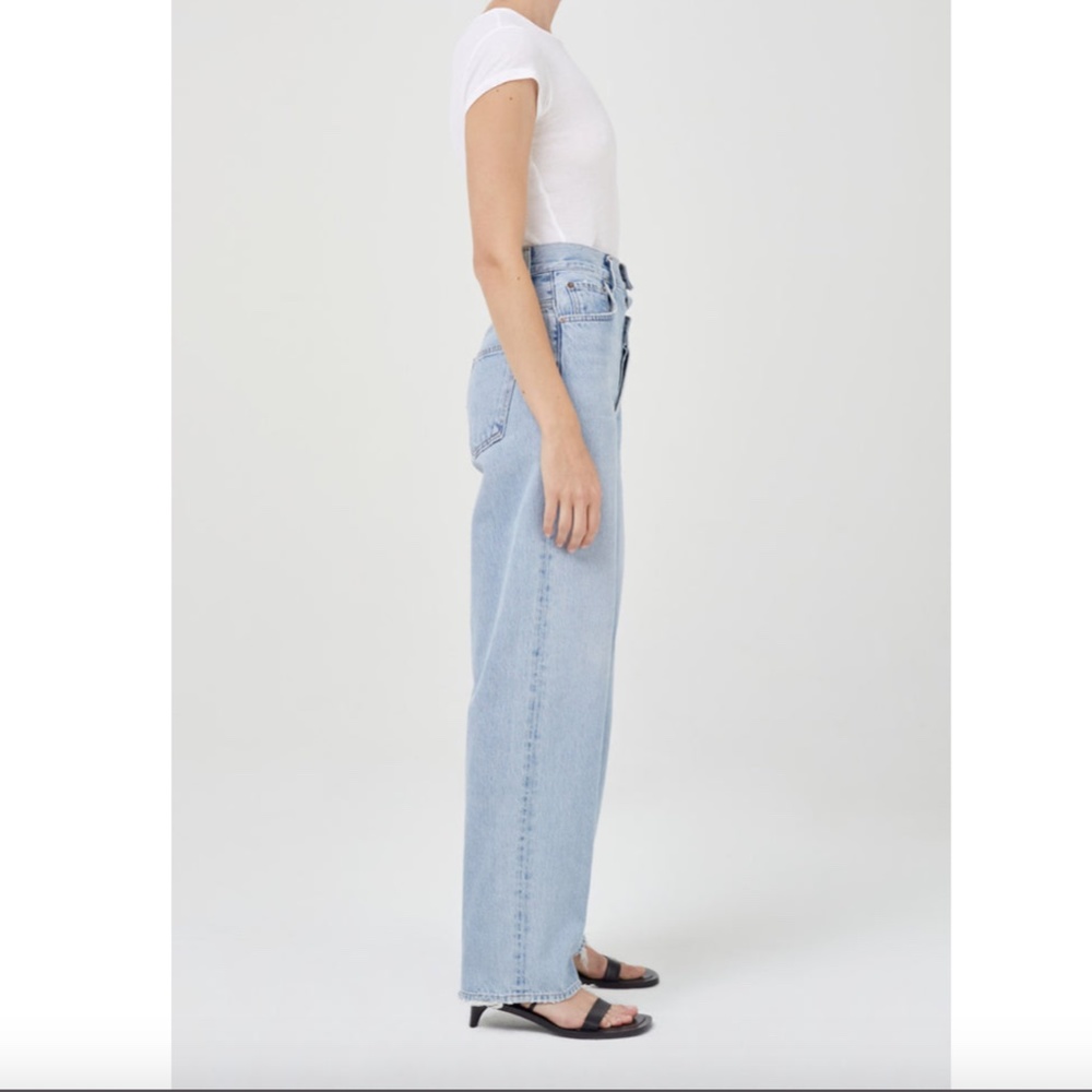 New Agolde Feel Good High Rise Wide Leg Classic Jean - Picture 15 of 15
